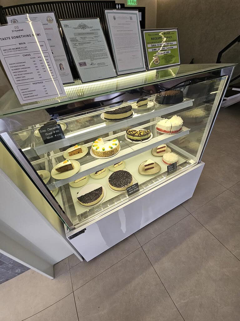 2100 Hundred Cafe Cake Display